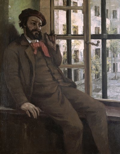 Self Portrait at Sainte-Pelagie, 1871 by Gustave Courbet